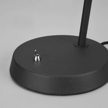 Lampa na písací stôl Enzo, 1-plameňová, čierna