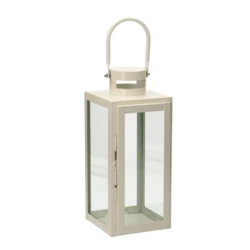 Lampáš Metalowy Elegance White 40 cm, 13 x 13 x 40 cm