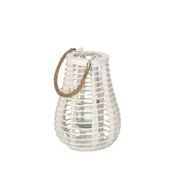 Lampáš Vela 33cm white, 23 x 23 x 33 cm