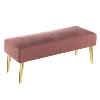 Lavica Velvet, Koral, 100 x 40 x 40 cm, Velvet, 704-30