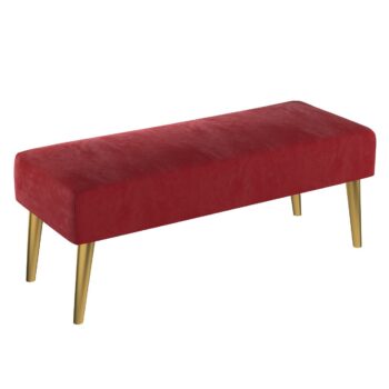 Lavica Velvet, Rød, 100 x 40 x 40 cm, Velvet, 704-15