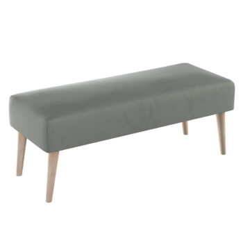 Lavica natural, Šedá, 100 x 40 x 40 cm, Living Velvet, 704-57