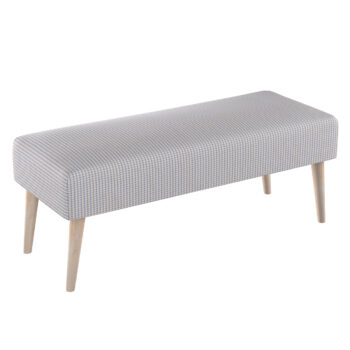 Lavica natural, béžová a modrá, 100 x 40 x 40 cm, Living 2, 162-23