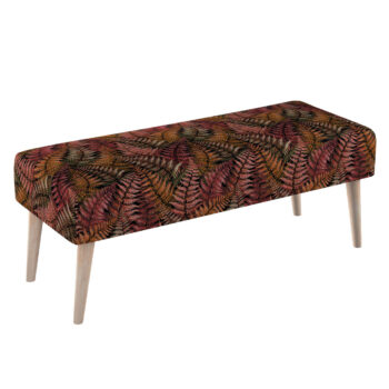 Lavica natural, bordová a zlatý list, 100 x 40 x 40 cm, Intenso Premium, 144-19