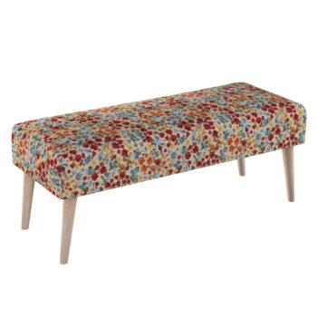 Lavica natural, červeno-modrá, 100 x 40 x 40 cm, Intenso Premium, 144-30