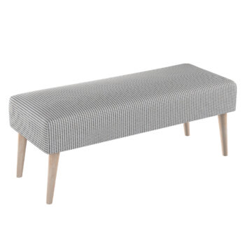 Lavica natural, čierna a béžová, 100 x 40 x 40 cm, Living 2, 162-24