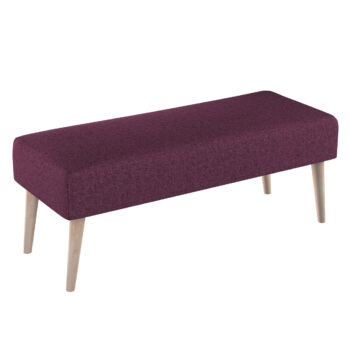 Lavica natural, fialová, 100 x 40 x 40 cm, Living, 161-38