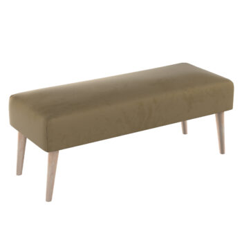 Lavica natural, jasny brąz, 100 x 40 x 40 cm, Living Velvet, 704-75
