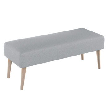 Lavica natural, šedá, 100 x 40 x 40 cm, Amsterdam, 704-55