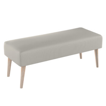 Lavica natural, šedá, 100 x 40 x 40 cm, Living 2, 162-00