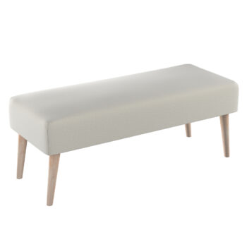 Lavica natural, sivá, 100 x 40 x 40 cm, Ingrid, 705-40