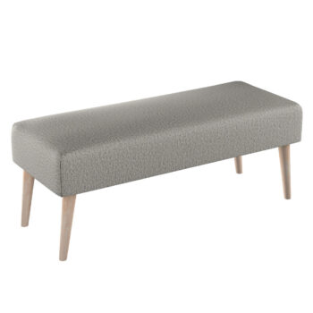 Lavica natural, sivo-béžová, 100 x 40 x 40 cm, Madrid, 162-03