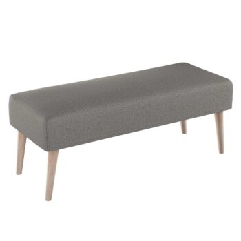 Lavica natural, sivý melanž, 100 x 40 x 40 cm, Living 2, 161-15