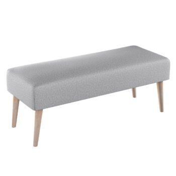 Lavica natural, szary, 100 x 40 x 40 cm, Madrid, 162-02