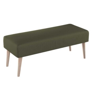 Lavica natural, temná olivová, 100 x 40 x 40 cm, Manchester, 701-35