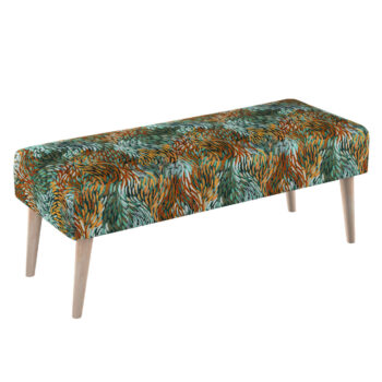 Lavica natural, zelená/oranžová, 100 x 40 x 40 cm, Intenso Premium, 144-31