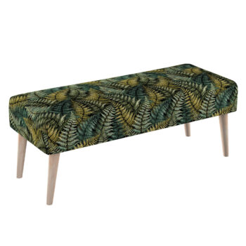 Lavica natural, zelené listy, 100 x 40 x 40 cm, Intenso Premium, 144-18