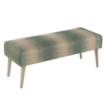 Lavica natural, zeleno-béžová, 100 x 40 x 40 cm, Living, 105-62