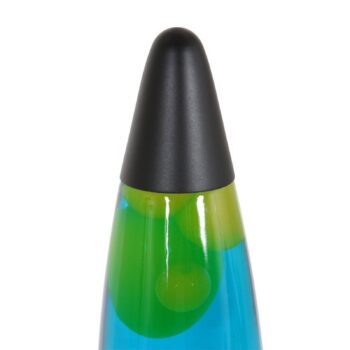Lávová lampa Volcan 3116, čierna, zeleno-modrá tekutina, E14