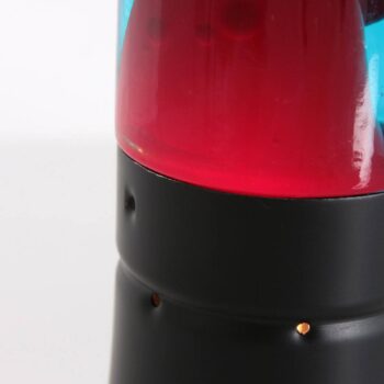 Lávová lampa Volcan 3117, čierna, tekutina číra/červená, E14