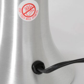 Lávová lampa Volcan 3117, oceľ, tekutina číra/červená, E14