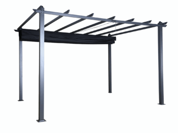 Lazio pergola čierna 4x3 m