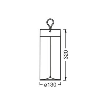 Ledvance Decor Filament LED lampa batéria, 32 cm