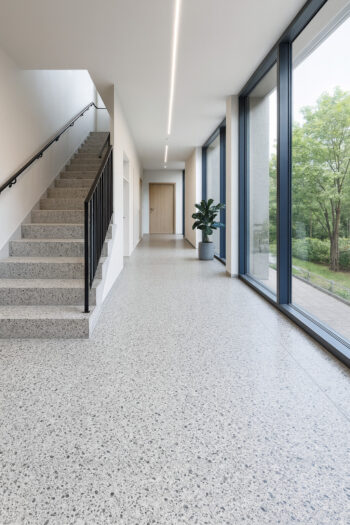 Lentex, PVC podlaha - lino Traffic 50 646-03 Cordelia, na mieru, šíře 2m,4m, šedá, bez podkladu, chodba / predsieň