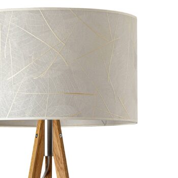 LeuchtNatur Ligno stojaca lampa, dub/listy