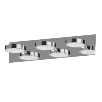 Lightme zrkadlové LED svetlo Aqua down chróm 3-pl.