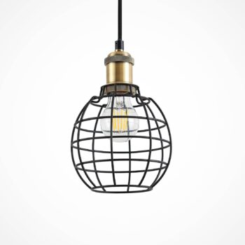 Lindby Alexei, závesná lampa, dizajn klietky