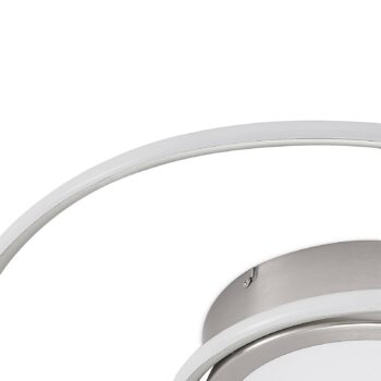 Lindby Bovia stropné LED, CCT, stmievateľné, nikel