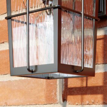 Lindby Charmaine vonkajšia lampa lampáš/zlatohnedá