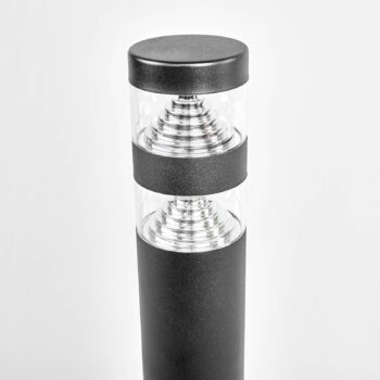 Lindby Chodníkové LED svetlo Lanea, 60 cm, čierne, nerezová oceľ, IP44