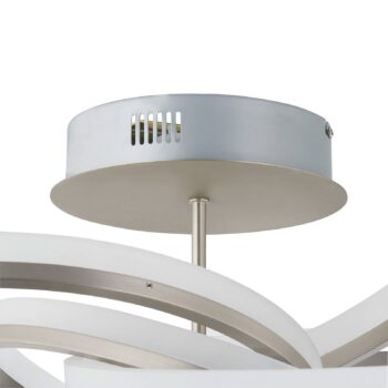 Lindby Divalis stropné LED svetlo, stepdim, nikel