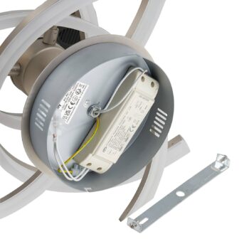 Lindby Divalis stropné LED svetlo, stepdim, nikel