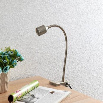 Lindby Djamila LED svietidlo, satinovaný nikel