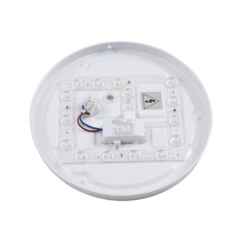 Lindby Doki LED vonkajšie stropné svietidlo, 26 cm, biele, plast