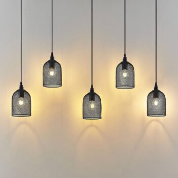 Lindby Dolcin závesná lampa sieťované tienidlá 5pl