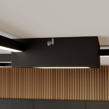 Lindby Duetto stropné LED svietidlo antracit 28 W