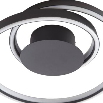 Lindby Erlinik stropné LED svetlo, stepdim, čierna