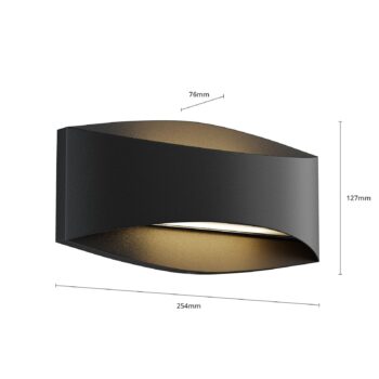 Lindby Evric vonkajšie nástenné LED svetlo 25,4 cm