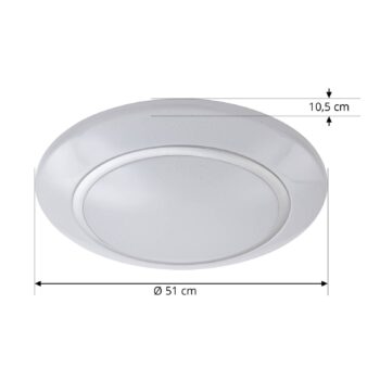 Lindby Felecina stropné LED svetlo, Ø 50,5 cm RGBW