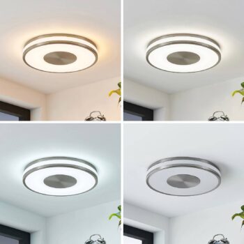 Lindby Fjella stropné LED svetlo menič RGB-CCT