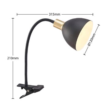 Lindby Genora upínacia lampa v čiernej
