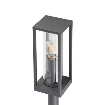 Lindby Giavanna cestné svetlo, 80 cm, antracit, IP44, E27