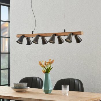 Lindby Grandesa závesná lampa, 8 bodových svetiel