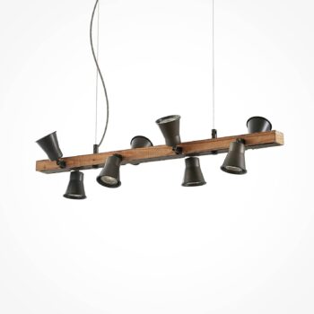 Lindby Grandesa závesná lampa, 8 bodových svetiel