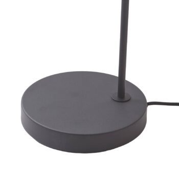 Lindby Hinay textilná stojacia lampa čierna/zlatá