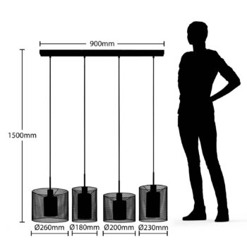 Lindby Hosla závesná lampa